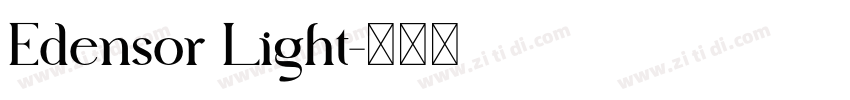Edensor Light字体转换
